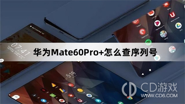 华为Mate60Pro+查序列号教程介绍?华为Mate60Pro+怎么查序列号