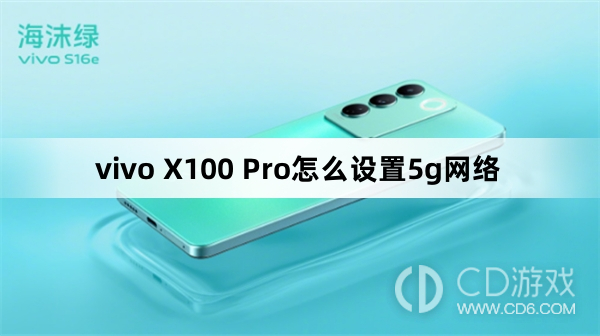 vivo X100 Pro设置5g网络方法?vivo X100 Pro怎么设置5g网络