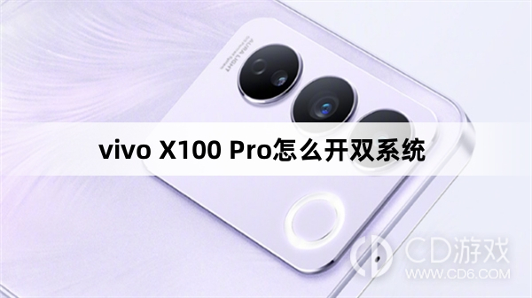 vivo X100 Pro开双系统方法?vivo X100 Pro怎么开双系统