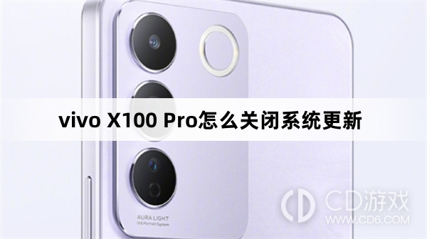 vivo X100 Pro关闭系统更新方法?vivo X100 Pro怎么关闭系统更新