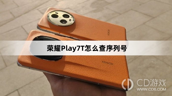 荣耀Play7T查序列号方法介绍?荣耀Play7T怎么查序列号