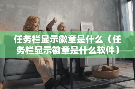 任务栏显示徽章是什么（任务栏显示徽章是什么软件）