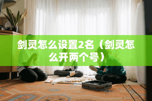 剑灵怎么设置2名（剑灵怎么开两个号）