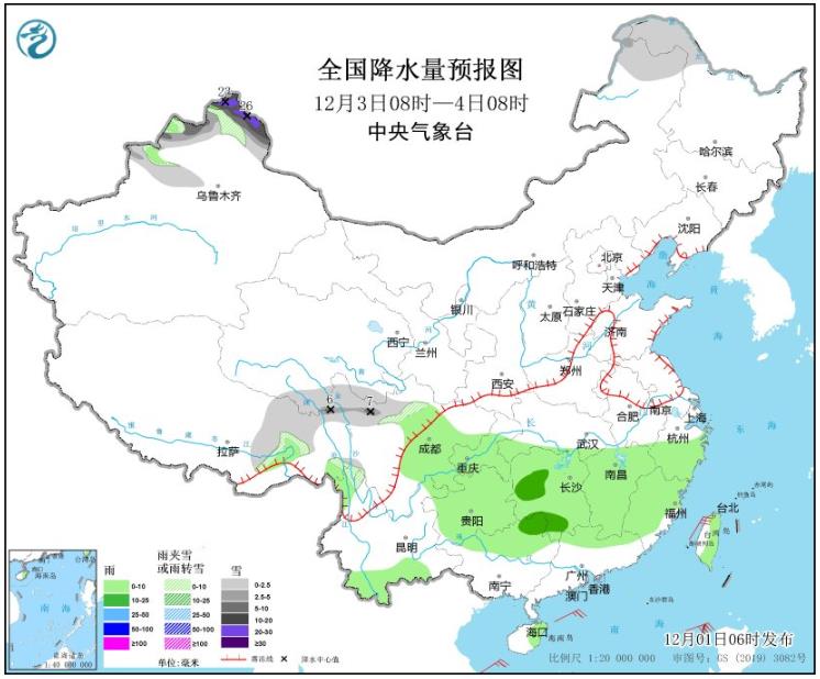 新疆将迎降雪天气局地有大暴雪 北方地区气温将逐步回暖