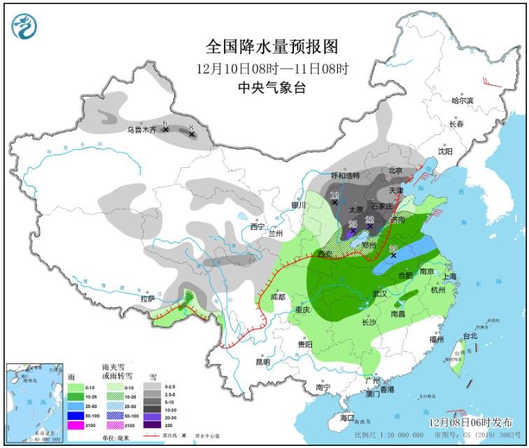 冷空气来袭北方将有降温降雪 京津冀局地大暴雪