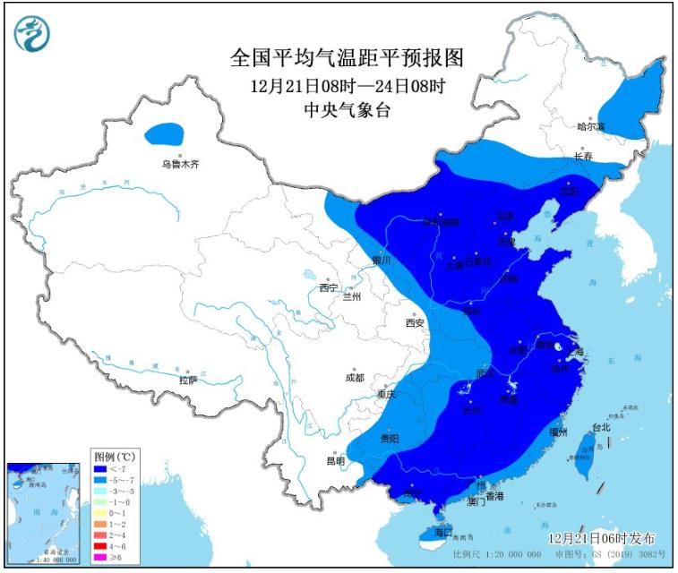 未来三天中东部大部地区气温将持续偏低 山东今日降雪还将持续