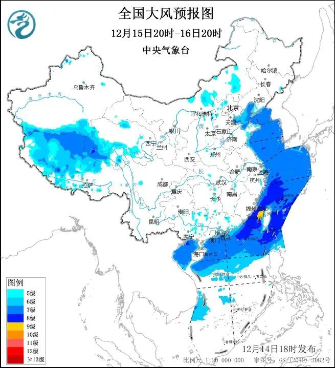 12月15日天气预报 寒潮预警再次升级最高降温超20度