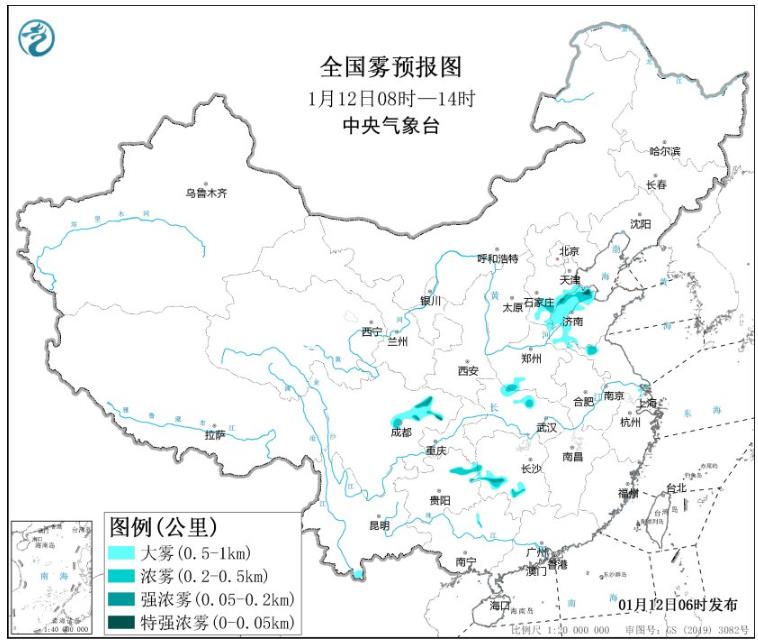 冷空气继续影响东北内蒙古将迎降温 河北山东大雾弥漫