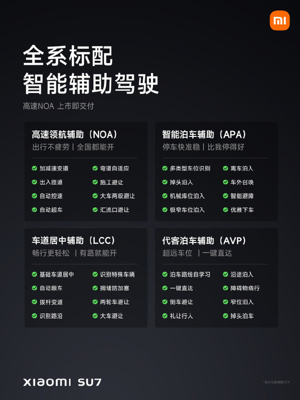 小米汽车城市NOA 8月全国开通 5月正式开通10城