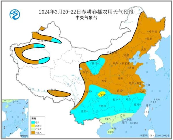 未来一周天气对春播总体有利 江南北部防范23至25日较强降水