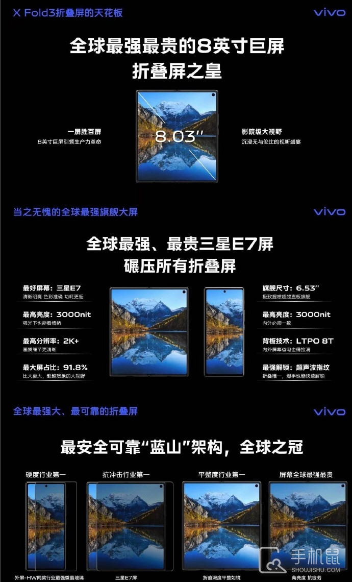 vivo X Fold3屏幕分辨率是多少？