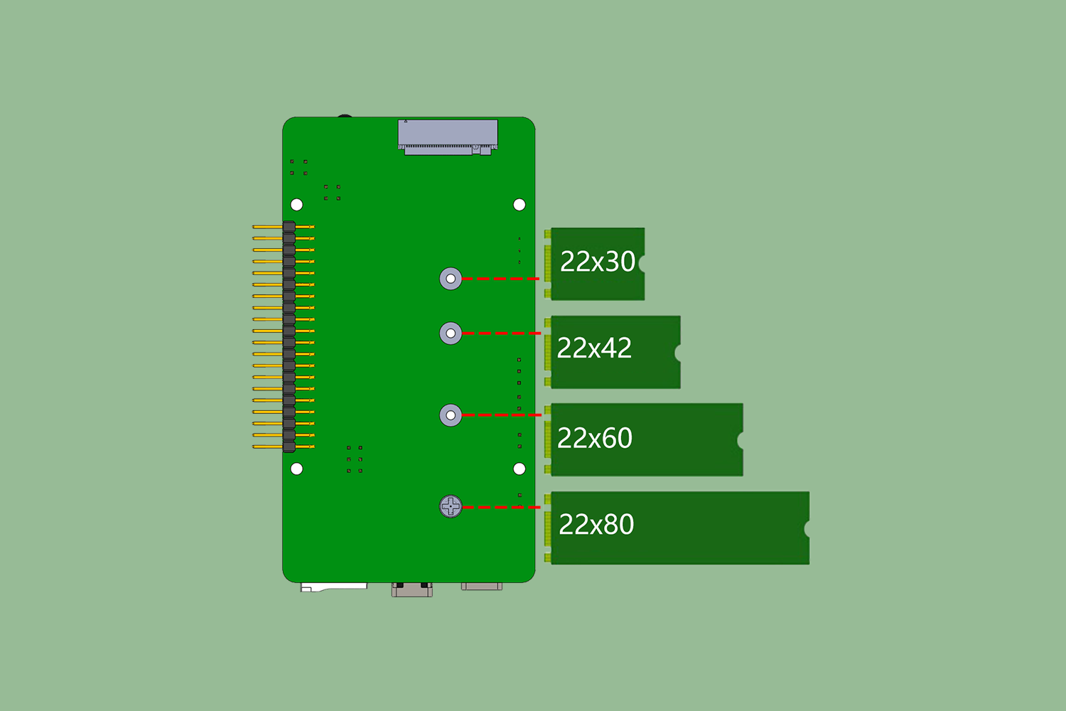 NVMe M.2 SSD 尺寸