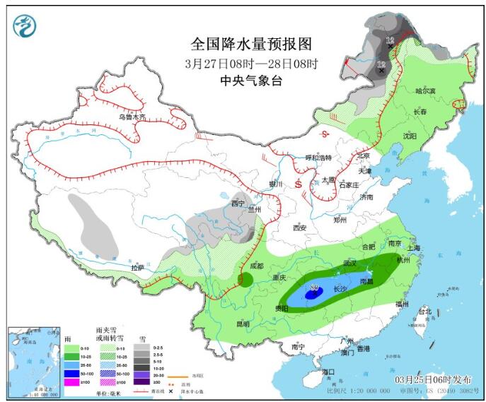 南方地区迎来降雨天气 青海西藏等地有暴雪天气