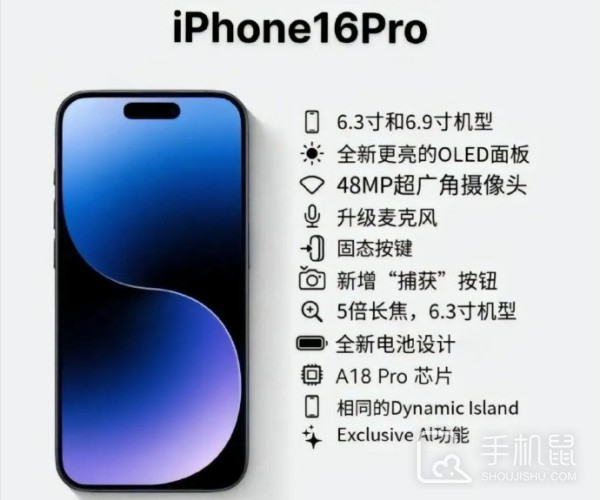 iPhone 16 Pro系列将有30项升级 存储或起步256G