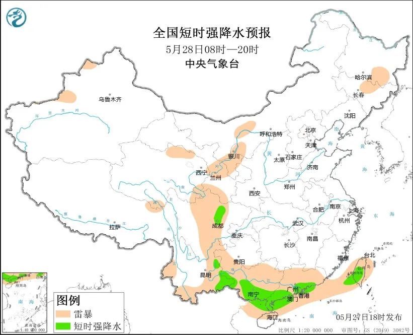 孟加拉湾风暴来袭！我国南方遭暴雨奇袭，部分地区有大暴雨