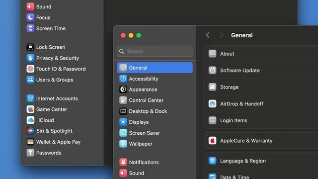 苹果macOS 15设置界面将迎来重大更新:优化选项布局 重新设计图标