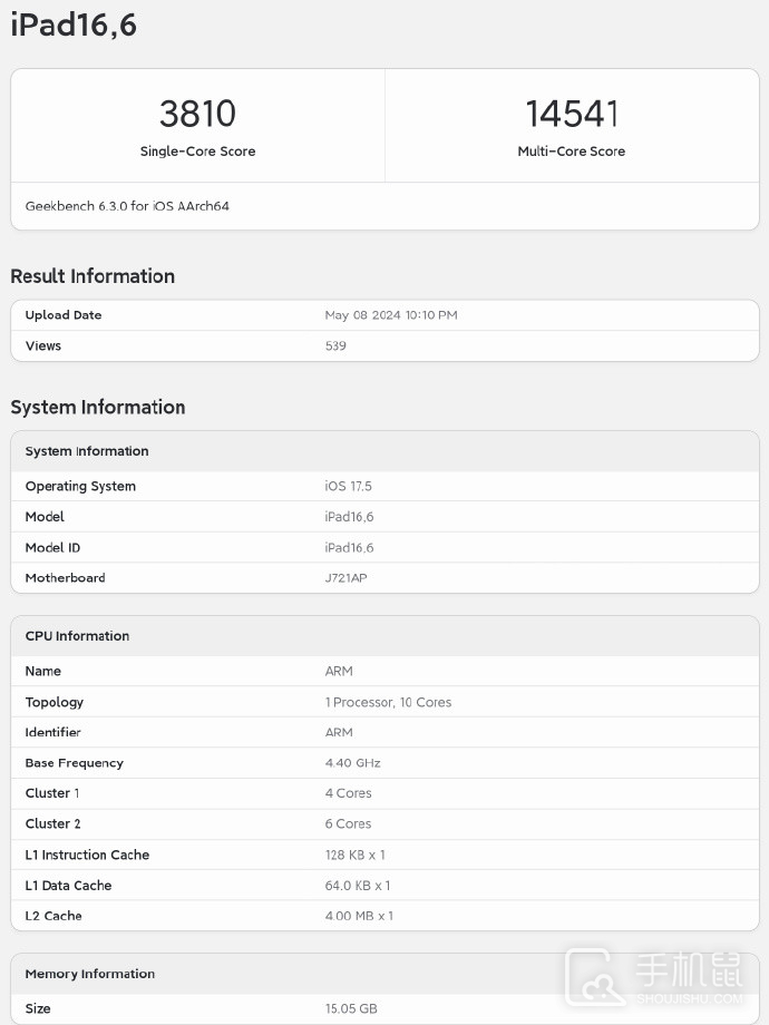 iPad Pro 2024跑分是多少？