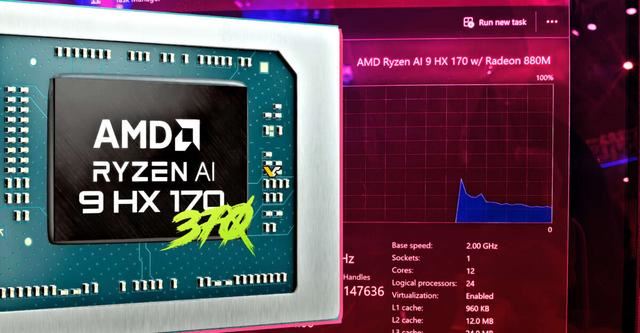 性能炸裂! AMD Ryzen AI 9 HX370 CPU和核显跑分已曝光