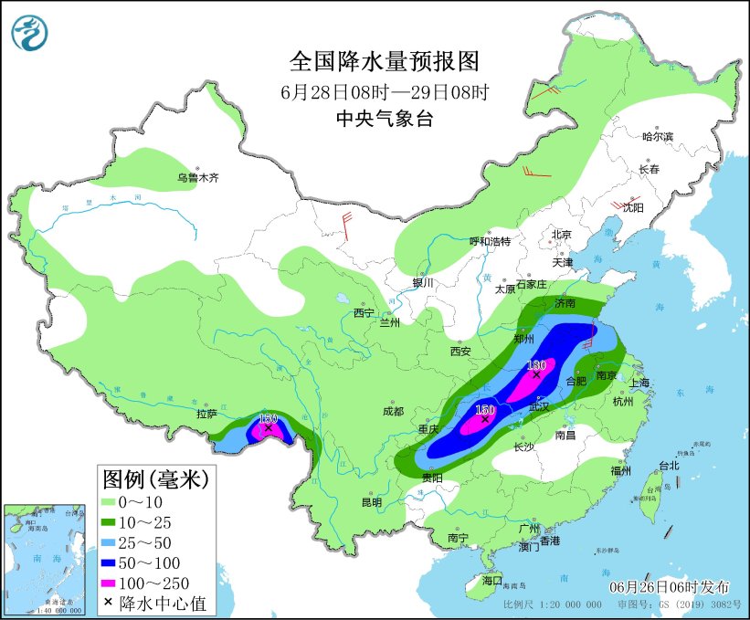 长江中下游地区遭遇持续强降雨侵袭 中央气象台发布暴雨橙色预警