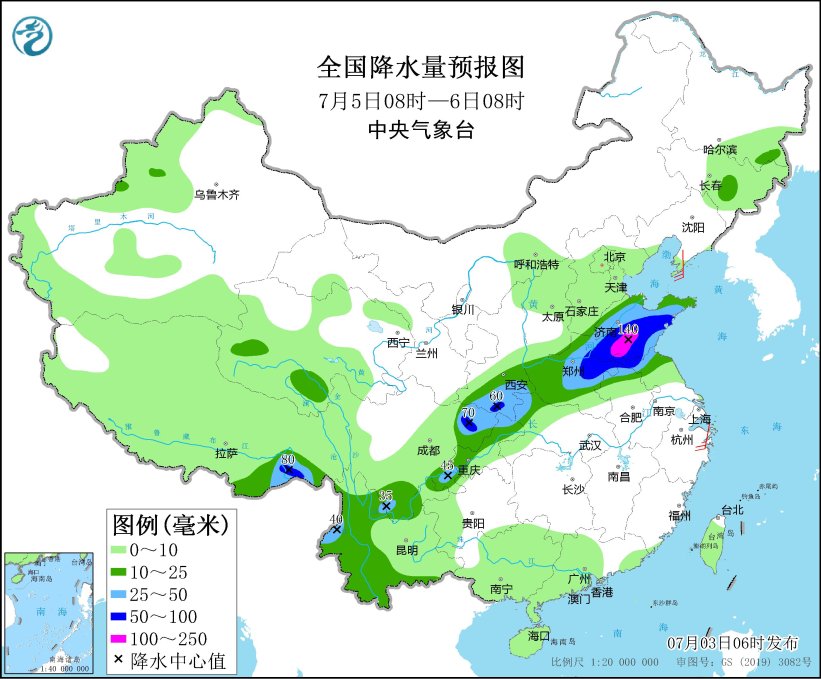 重庆湖北将有较强降雨 中央气象台继续发布暴雨蓝色预警