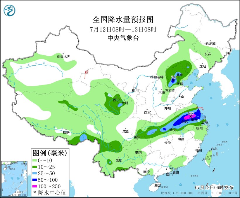 江汉江淮至长江下游沿江地区有强降雨 江南华南等地仍有持续性高温天气