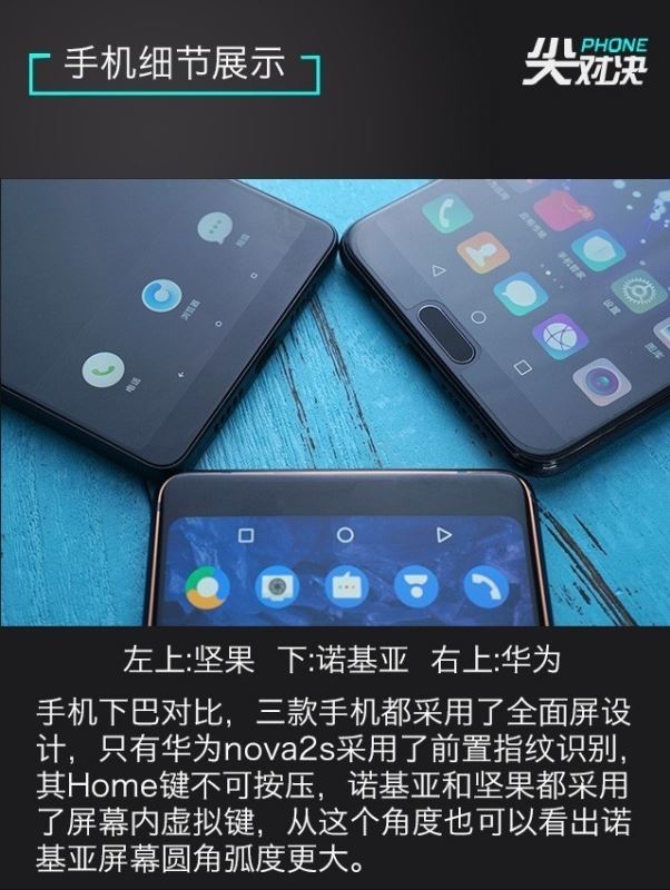 诺基亚7 Plus/坚果Pro2/华为Nova2s详细性能区别对比评测