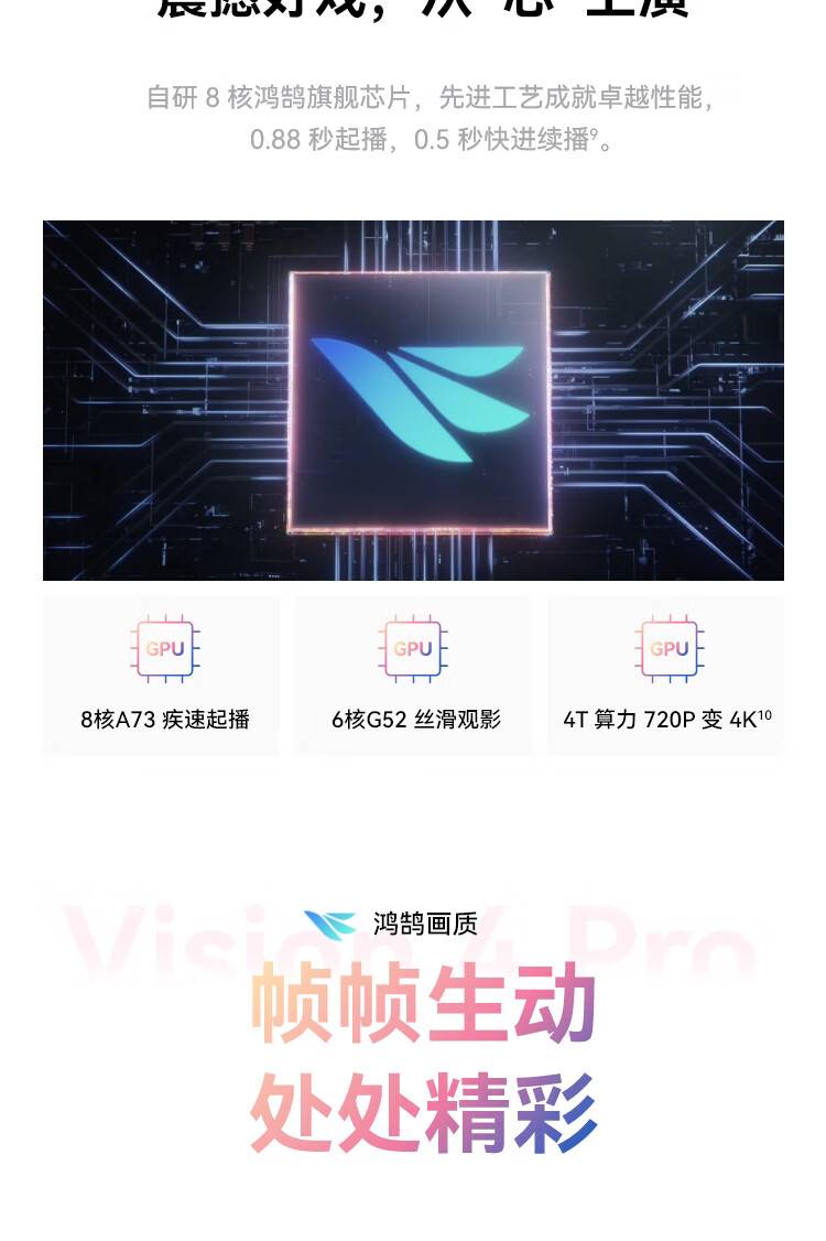 搭载自研旗舰芯片! 华为 Vision 智慧屏 4 Pro 开售