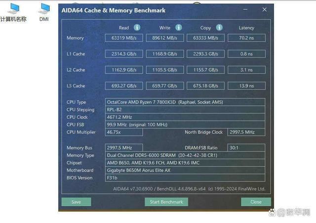 ADM锐龙7 7800X3D搭配什么内存好? 同频和分频对比测评