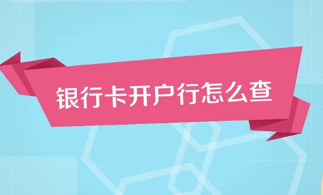 银行卡开户行信息怎么查询