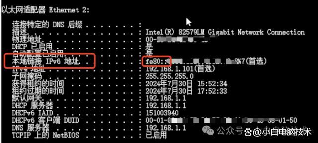 在电脑上如何看是否获取了IPv6的地址? 开启让设备获取到IPv6的教程