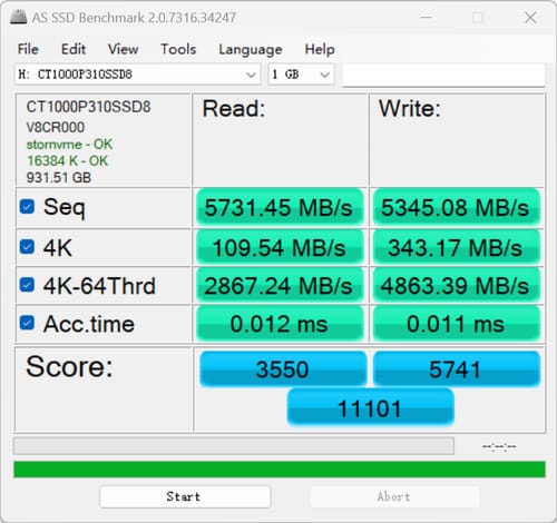 英睿达P310 SSD怎么样 英睿达P310 PCIe 4.0 M.2 2280 SSD评测