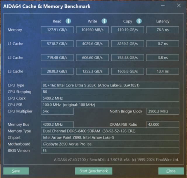 无需外部冷却亦可8400MT/s! 宏碁掠夺者影锋DDR5 8400 48GB套装测评