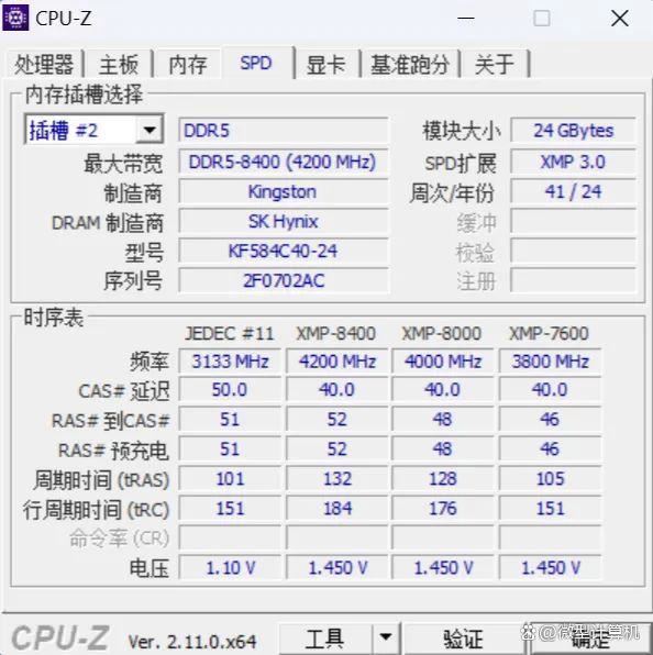 默认DDR5 8400! 金士顿 FURY 叛逆者DDR5 CUDIMM RGB内存条测评