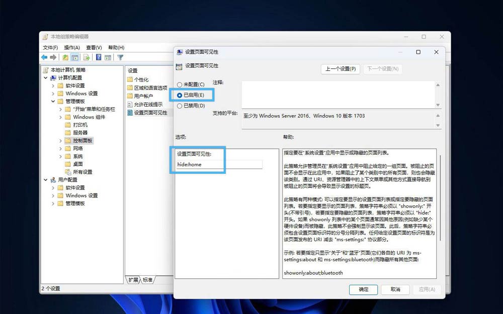 Win11怎么隐藏设置中的主页? 关闭win11设置里的主页界面教程