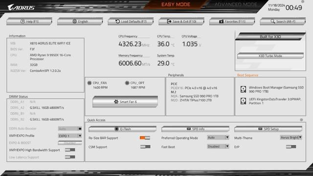 锐龙9000主流搭档! 技嘉X870 AORUS ELITE WIFI7 ICE主板评测