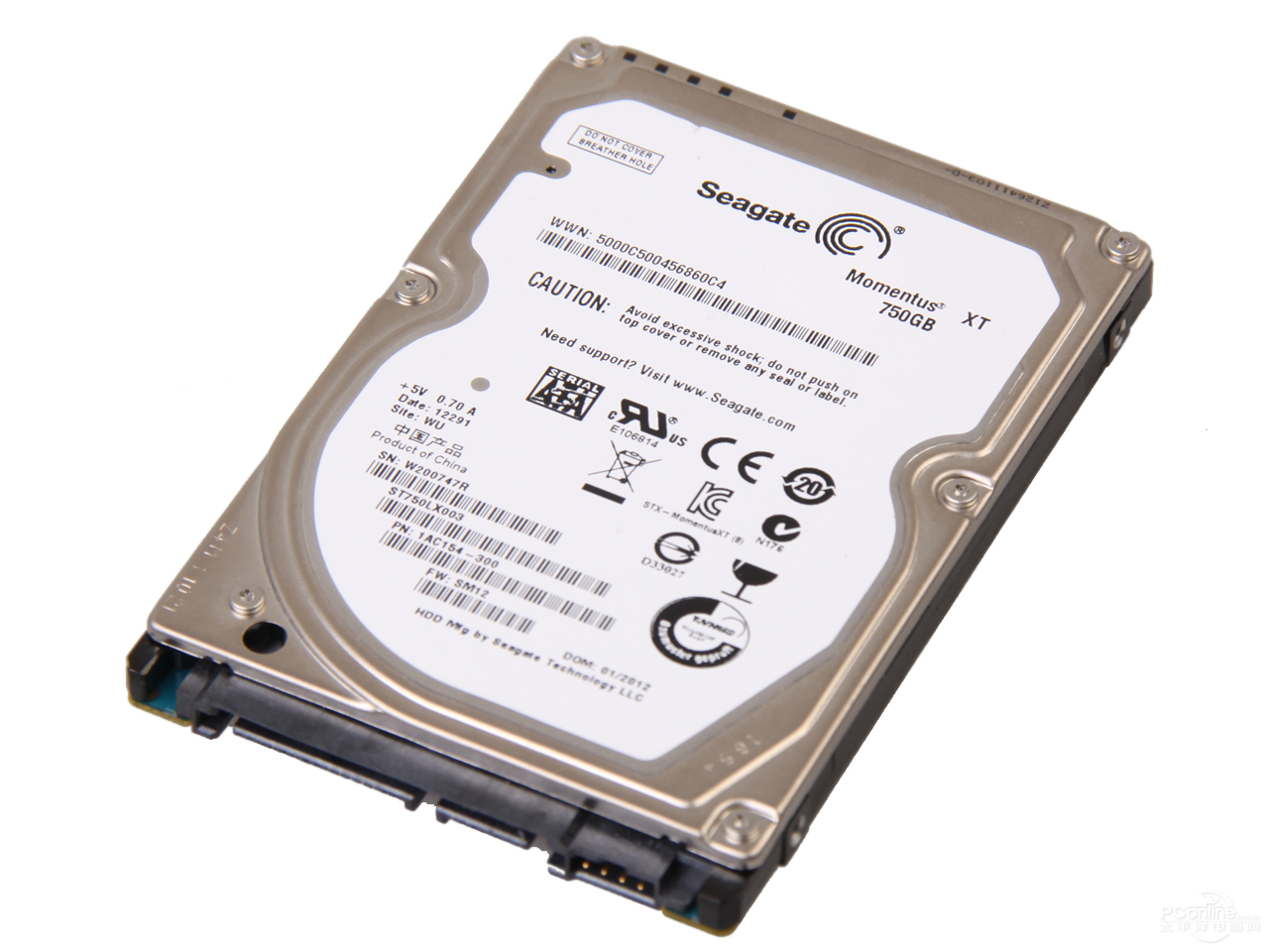 希捷Momentus XT 750G 32M SATA3