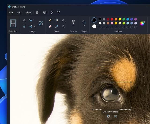 Win11画图应用正式上线AI 擦除功能: 智能修图新体验