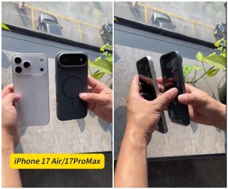 iPhone 17 Air戴壳效果曝光，摄像头凸起显著