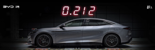 比亚迪汉L风洞测试展示，时速达120KM/H的Cd 0.212风采