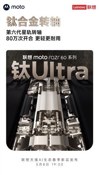 联想moto razr 60系列全新发布，钛合金转轴助力，百万次折叠耐用！