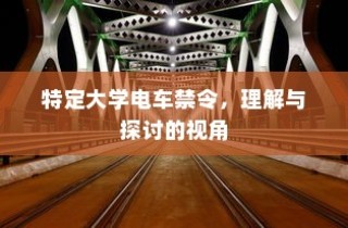特定大学电车禁令，理解与探讨的视角分析