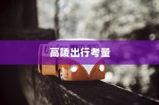 现实选择下的出行决策，骑电车前往高陵的多重考量