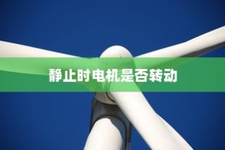 纯电车不走时的电机状态解析，静止时电机是否仍在转动？