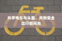 共享电车与头盔，共创安全出行新时代