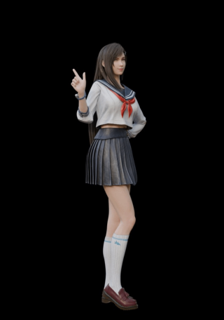 FF7RB蒂法美图再现，3D区大神的绝美佳作