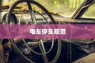 电车拆小电瓶负极的作用与意义解析