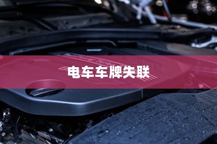 电车车牌失联之谜，探究背后的原因及其影响