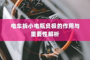 电车拆小电瓶负极的作用与重要性解析