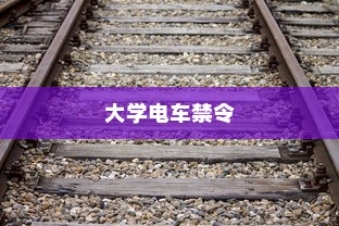 特定大学电车禁令，理解与探讨的视角
